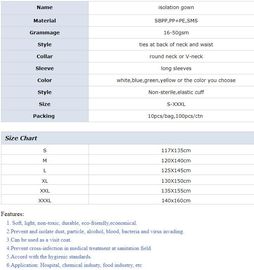 Children Patient Gown/Surgical Gown With Short Sleeve,  Disposable Nonwoven Surgical Gown For Medical/Hospital nurse doc