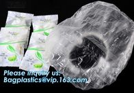 Eco bio plastic Microfiber Double Layers Elastic Reusable Bathing Cap waterproof Shower Cap,Disposable Shower Cap bageas