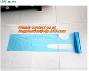 Plastic PE disposable kitchen Apron,HDPE/LDPE/MDPE/LLDPE/+D2W/EPI(TDPA)Recyclable, disposable, high durability, convenie