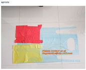 Plastic PE disposable kitchen Apron,HDPE/LDPE/MDPE/LLDPE/+D2W/EPI(TDPA)Recyclable, disposable, high durability, convenie