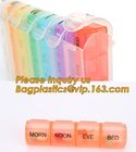 Large Weekly Medication Capsule Pill Box,Fashionable portable pocket size pill box with cover easy open pill box organiz
