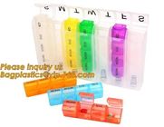 Large Weekly Medication Capsule Pill Box,Fashionable portable pocket size pill box with cover easy open pill box organiz
