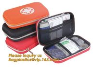 Red pu leather waterproof mini eva first aid kit case,first aid box plastic case carrying case,Medical Multi-functional