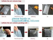 bubble dunnage pillow air bag, air cushion films for packaging, air filled pillow bag, air column bag, dunnage cushion a