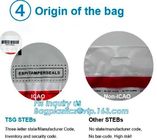 Bank security deposit bags cash bag with locking, Tamper Proof Plastic Bank Money Courier Security Bag, Cash Security Ba