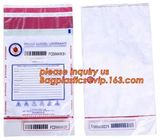 Opaque Tamper Evident Sealing Plastic Bank Money Steb Security Bag / Custom Self Adhesive Plastic Courier Bag, bagease