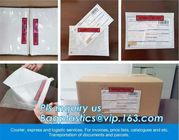 mailing packing list envelope for jewelry, blank mailing PE packing list envelope in stock, DHL Asia Pacifica Packing li