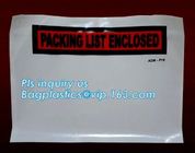 TNT DHL shipping packing list document envelopes, packing list padded envelope, tamper proof express use plastic packing