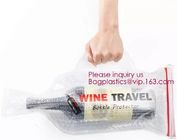 Bottle Protector Bubble Travel Bag,Travel Trip Bag With Bubble Inside And Double Ziplocks,Sleeve Travel Bag - Inner Skin
