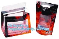 Fresh Chicken Packing Bag, standing up hot roast chicken bag with handle, chicken bag carry out fried chicken bag