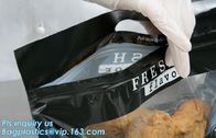 chicken plastic bags for hot roast chicken packaging,with handle and zipper,anti-fogging, Turkey chicken roasted plastic
