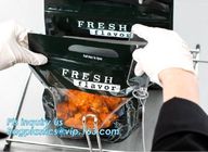 High temperature hot roast chicken bag grilled chicken stand up bag with handle, food grade plastic bag with zipper