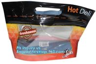 custom printed rotisserie chicken bags roast chicken packaging bag, ziplock handle bags stand up pouch, Plastic foil rot