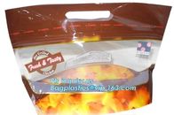 custom printed rotisserie chicken bags roast chicken packaging bag, ziplock handle bags stand up pouch, Plastic foil rot