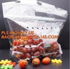fresh fruit bag with vent hole for grape tomato cherry, fruit packaging anti-fog vegetable plastic bag, Customized Fruit