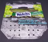 fruit bag for fruit protection, Perforated Better Aseptic Grape Bag, Cherry Bag, Fruit plastic bag, Stand up ziplock fre