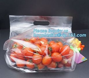 LDPE ziplock aseptic grape bag,cherry bag,fruit bag with hole/slider ziplock fruit bag with air holes for grape packagin