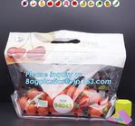 Resealable Fruits Vegetable Plastic Zip Lock Packaging Bags, OPP CPP Printed Grape Bags For Fruit, Fancy Zip-lock Plasti