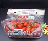 Resealable Fruits Vegetable Plastic Zip Lock Packaging Bags, OPP CPP Printed Grape Bags For Fruit, Fancy Zip-lock Plasti