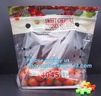 vented Printed Fruit Coex Packaging bag, Ziplock Cherry Tomato Packaging Bags With Holes, fruits and cheeries packaging