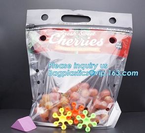 fresh protect zipper packaging for cherry, Fruit Grape Cherry Vegetable Packing Protection Bag, Reliable Modified Atmosp