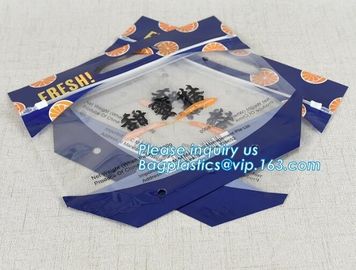 resealable slider top zipper bag for vegetable fruit bag, Fruit slider zip bag with air holes for grape packaging, resea