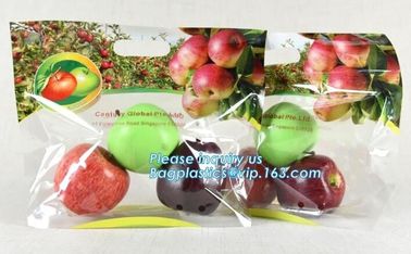 eco-friendly slider ziplock fruit bag with air holes for grape packaging bag, slider ziplock storage frozen bag with OEM