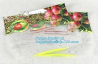 eco-friendly slider ziplock fruit bag with air holes for grape packaging bag, slider ziplock storage frozen bag with OEM