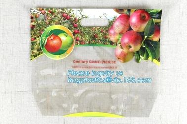 eco-friendly slider ziplock fruit bag with air holes for grape packaging bag, slider ziplock storage frozen bag with OEM