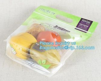 good shrinkage fresh fruit PP bag, Slider Ziplock Storage Bag for Fruit, slider zipper bag grape bag for fruit and veget