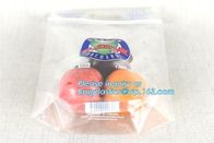 frozen food plastic packaging bag with slider zipper, pe zip lock bag with slider, slider ziplock perforated fresh grape