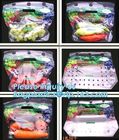 FDA PE customized size slider Freezer Bags, FDA approval slider ldpe bag clear /transparent slider ziplock storage plast