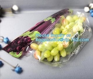 Slider Zipper Locking Bags, 3 Mil Slider Lock Plastic Bags, slider zipper lock bag grape bag for fruit and vegetable pac