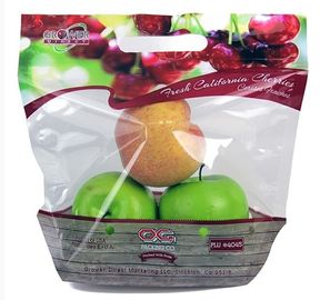 vegetable and fruit packing zipper zip lock slider bag, Green grapes packaging bag with slider/Grapes packing bag/Plasti