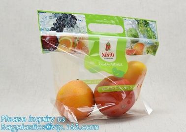 Micro Perforated Plastic Bag For Vegetable bread fruit, bopp fresh vegetable packaging bag, Clear Fresh Vegetables Packa