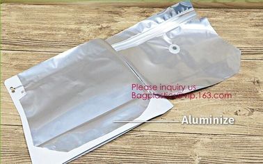 Aluminum Foil Gusset Ziplock Square Block Flat Bottom Coffee Bag With Valve And Zipper,gold aluminum foil flat bottom/sq