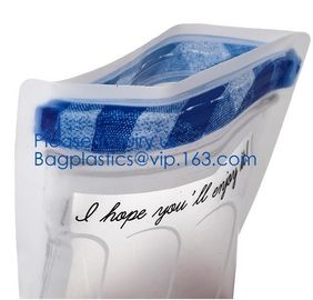 Biodegradable Customized Shaped Food Container Plastic Bag Clear Mason Bottle Modeling Zippers Storage Snacks Plastic ba