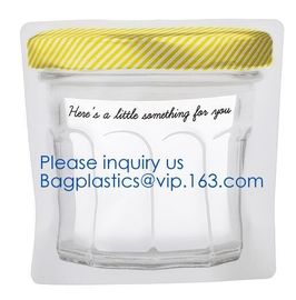 Biodegradable Customized Shaped Food Container Plastic Bag Clear Mason Bottle Modeling Zippers Storage Snacks Plastic ba