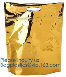 qual seal flat bottom stand up pouch with ziplock,plastic bag slide zipper with side gusset,metalized 8 side seal food p