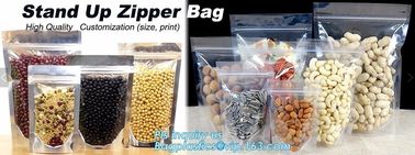 Snacks Plastic bag Stand Up Zipper Bag with Window,1 pound 500g Wholesale custom printed ziplock bag zipper bag stand up