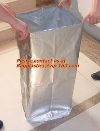 zipper silver plastic foil bag, Aluminum Foil packaging Bag, Aluminum Foil bag, Aluminum