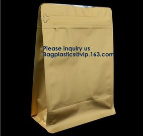 Square Bottom Plastic Ziplock Stand Up Pouch Chocolate Bar Snack Food Packaging Bag,Moisture Barrier Bag Esd Metalized S