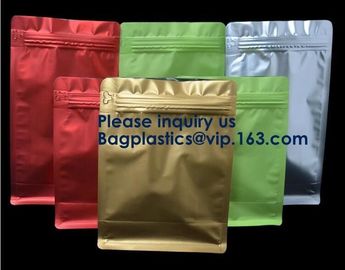 Square Bottom Plastic Ziplock Stand Up Pouch Chocolate Bar Snack Food Packaging Bag,Moisture Barrier Bag Esd Metalized S