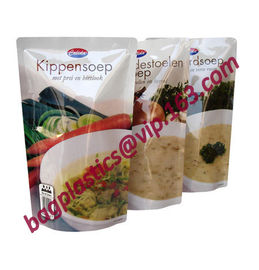 Custom Detox Tea Printed Stand Up Zipper Plastic Ziplock Pouch Standup Bag For Soup Food Packaging,Salad Dressings, Soup