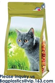 Pet Treat Food Pouch BAGS,Bath Salts Fishing Baits Garden & Building supplies STAND UP POUCHES SIDE GUSSET BAGS FLAT BOT
