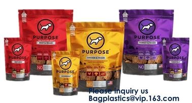 Pet Treat Food Pouch BAGS,Bath Salts Fishing Baits Garden & Building supplies STAND UP POUCHES SIDE GUSSET BAGS FLAT BOT