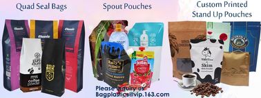 Recycled Eco Friendly Corn Starch Ziplock Stand Up Food Packaging 100% Compostable Biodegradable Plastic Pouch Bag