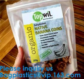 Stand Up Ziplock Logo Printed Kraft Craft Paper Bags Food Grade Stand Up Zipper Frozen Pouch Bag Bagease Bagplastics