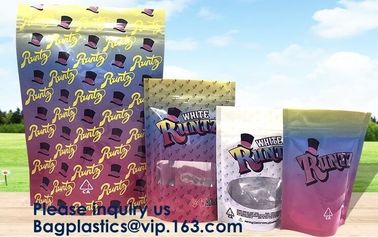 Mylar Ziplock Foil Carbon Smell Proof Bag with One Side Clear,3.5 Grams Jungle Boys Packaging Paris Og Smell Proof Zippe