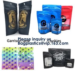 Mylar Ziplock Foil Carbon Smell Proof Bag with One Side Clear,3.5 Grams Jungle Boys Packaging Paris Og Smell Proof Zippe